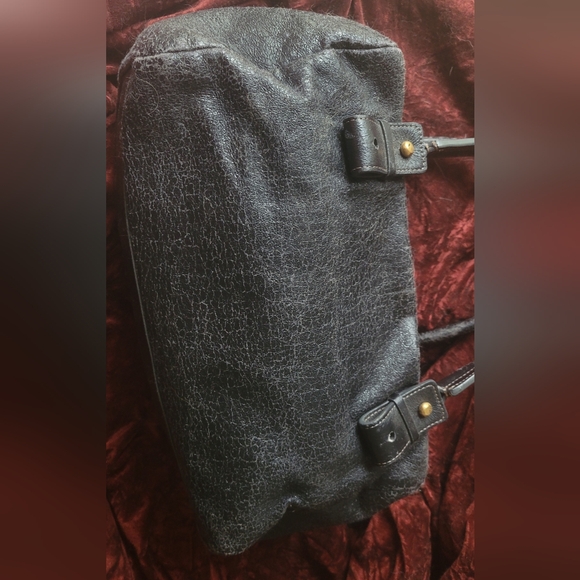 ☆RESERVRD☆ Vintage Chloe Eclipse Distressed Leather Boston Bag - Picture 6 of 16